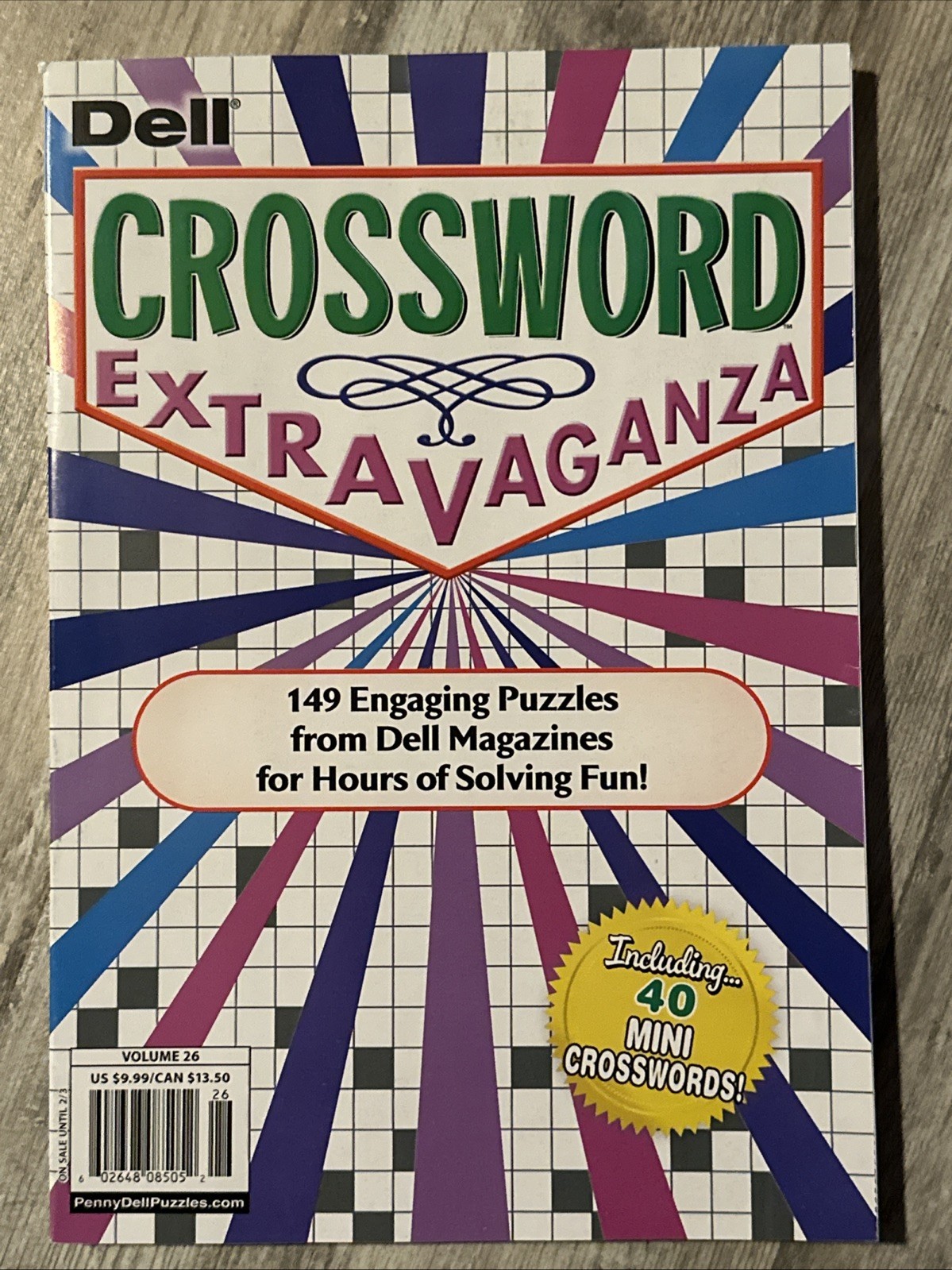 Dell Crossword Extravaganza Puzzles Magazine Vol 26 2025