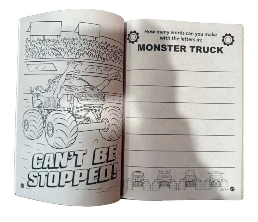 ? MONSTER JAM ? ●CRUSH IT!● Monster Truck Coloring & Activity Book.