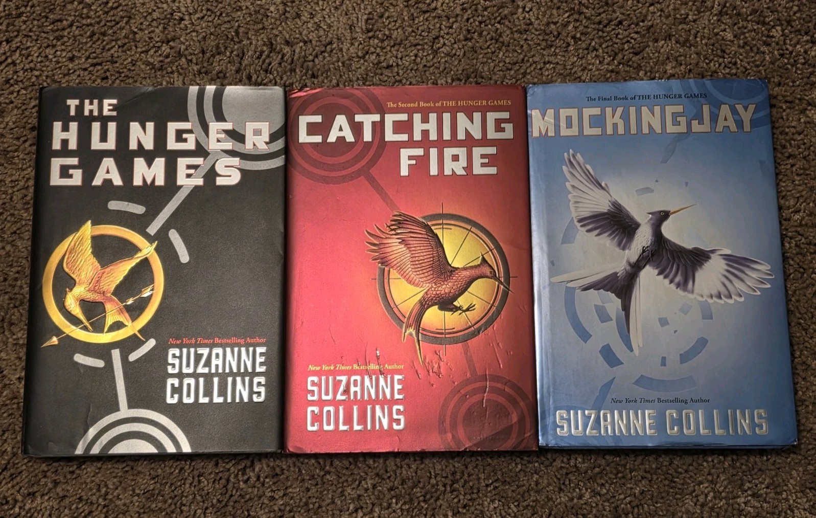 THE HUNGER GAMES Trilogy Hardcover Set Suzanne Collins Scholastic 1st Ed