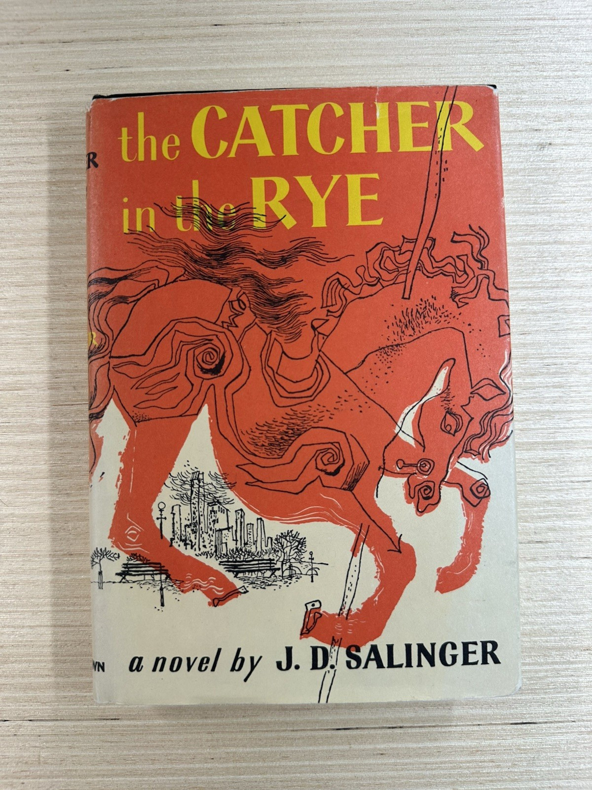The Catcher in the Rye J.D. Salinger 1951 HCDJ Little Brown Book Club Edition