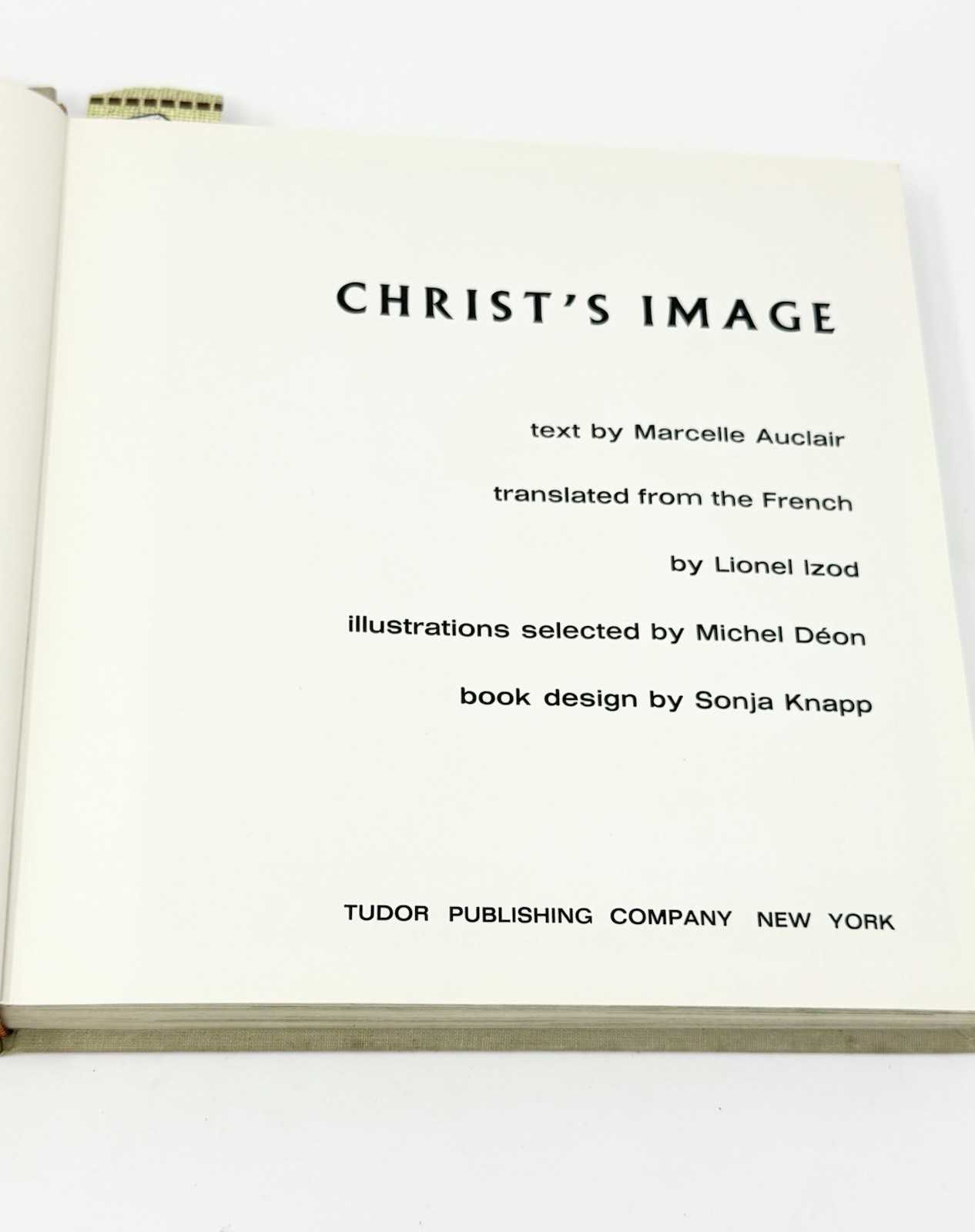 Marcelle Auclair Christ’s Image, Illustrated, Revised Edition, Tudor, 1965