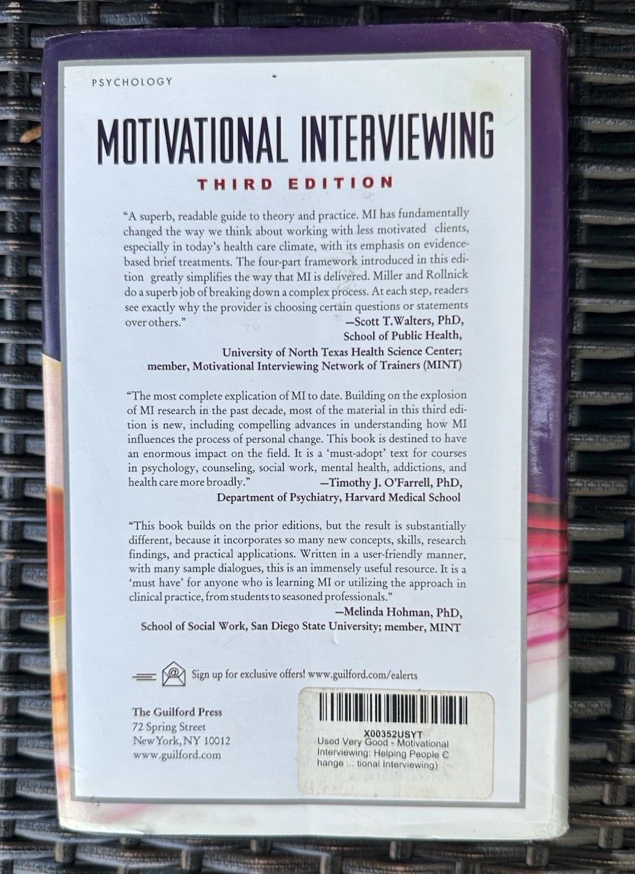 Motivational Interviewing Helping People Change 3rd Edition Hardcover