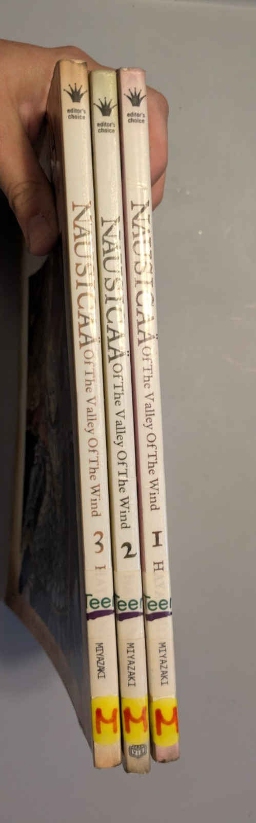 Lot of 3 Nausicaa of the Valley of the Wind Volume I, 2, 3 Library Copies