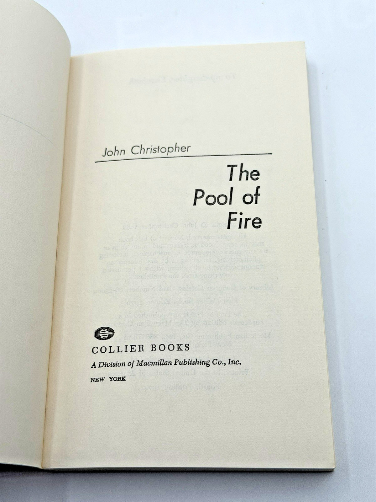 Science Fiction Trilogy One by John Christopher 3 Paperbacks (1974 4th Printing)