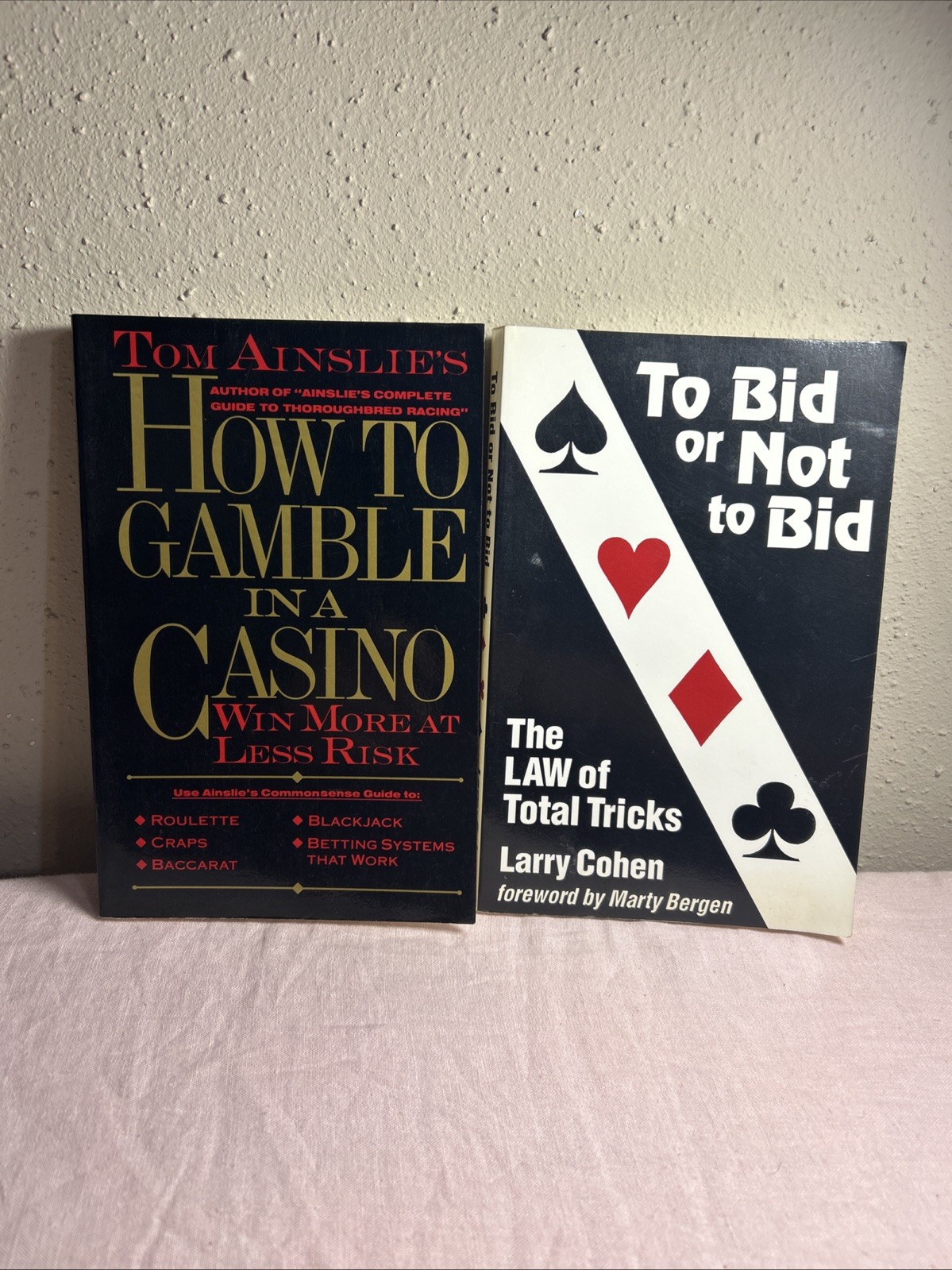 Lot Of 2 Gambling Books How To Gamble In A Casino & To Bid Or Not To Bid