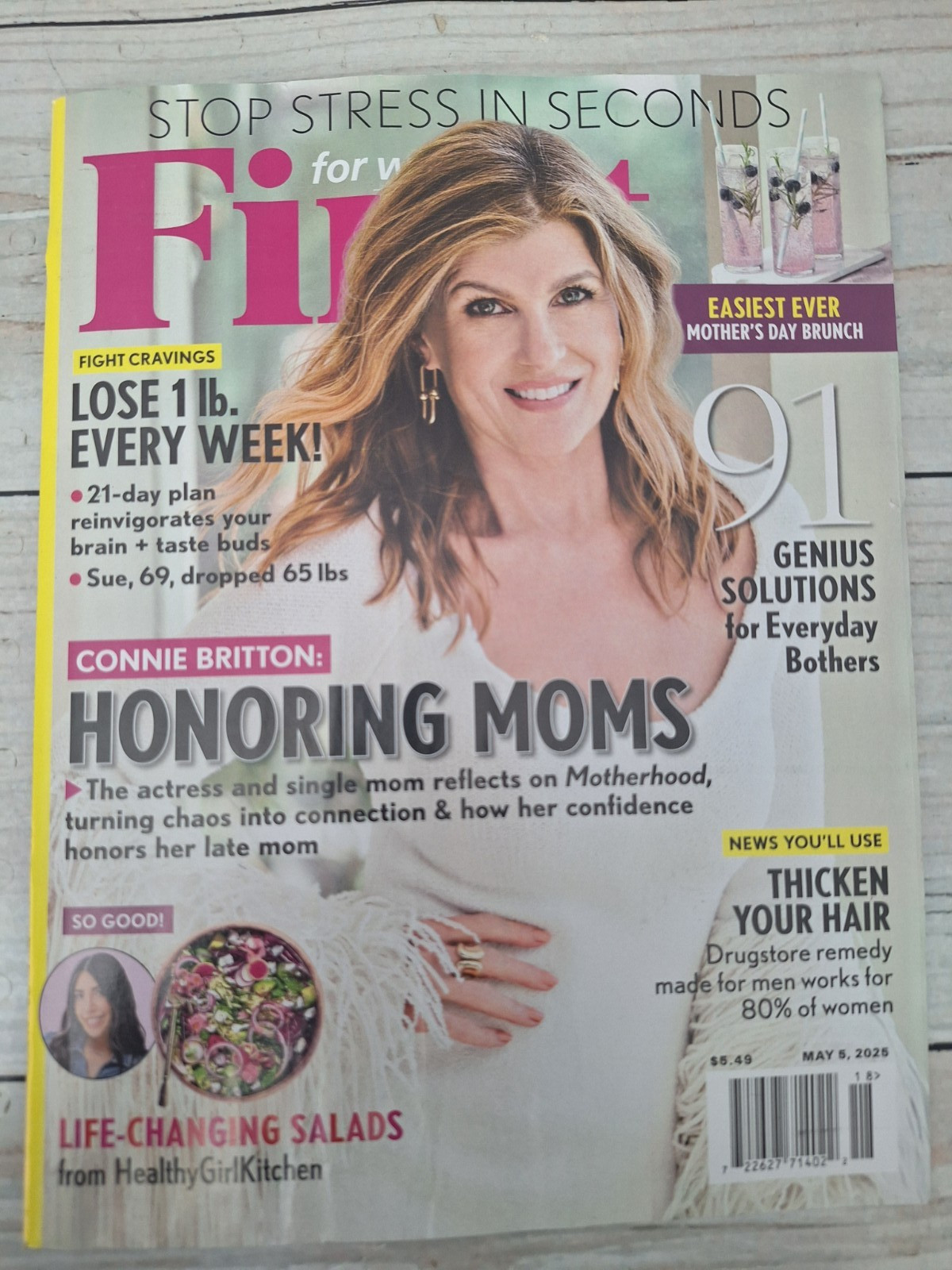First for Women May 5, 2025 Magazine fight cravings lose 1lb every week
