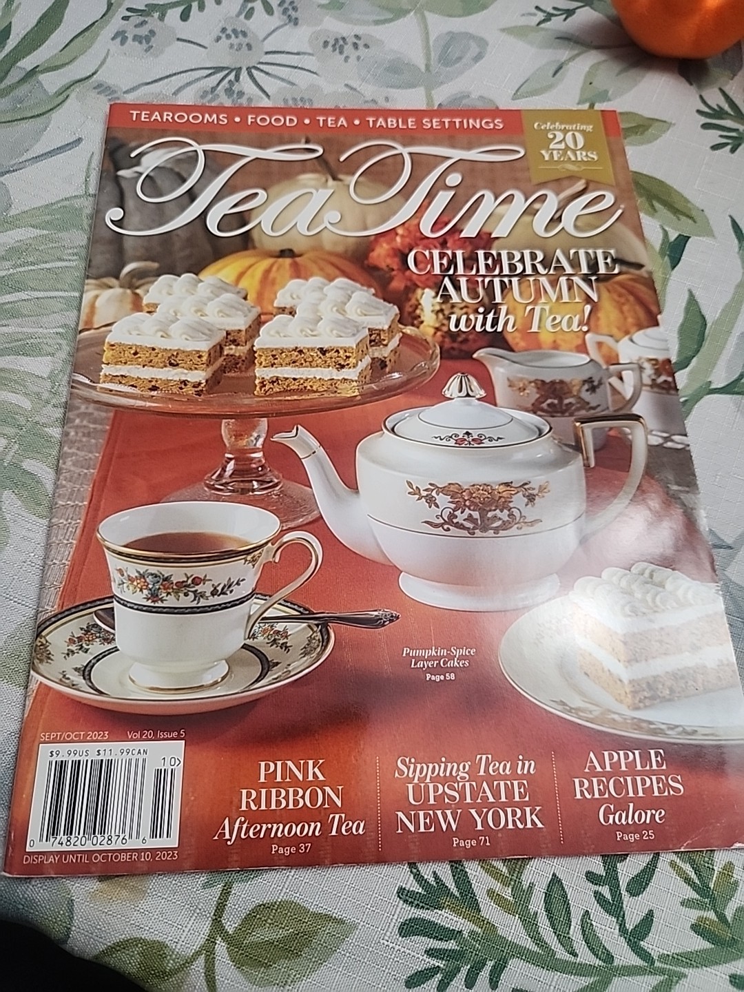 Tea Time Magazine Sep/Oct 2023 Autumn Issue + tips, recipes & more !