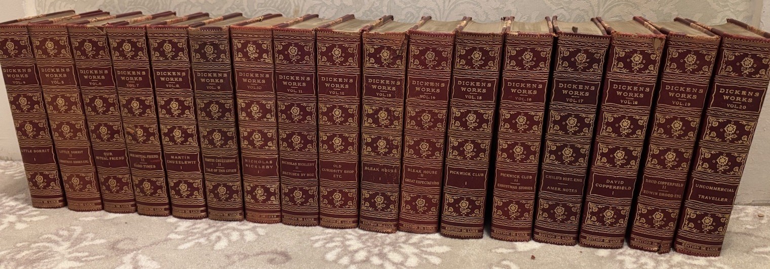 Dickens Works 17 Volumes /Nottingham Society Edition De Luxe /Vintage 4-20