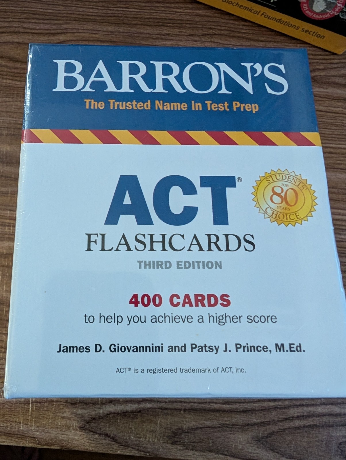 ACT Flashcards Barron’s Test Prep3rd Edition 400 Cards To Achieve Higher Score