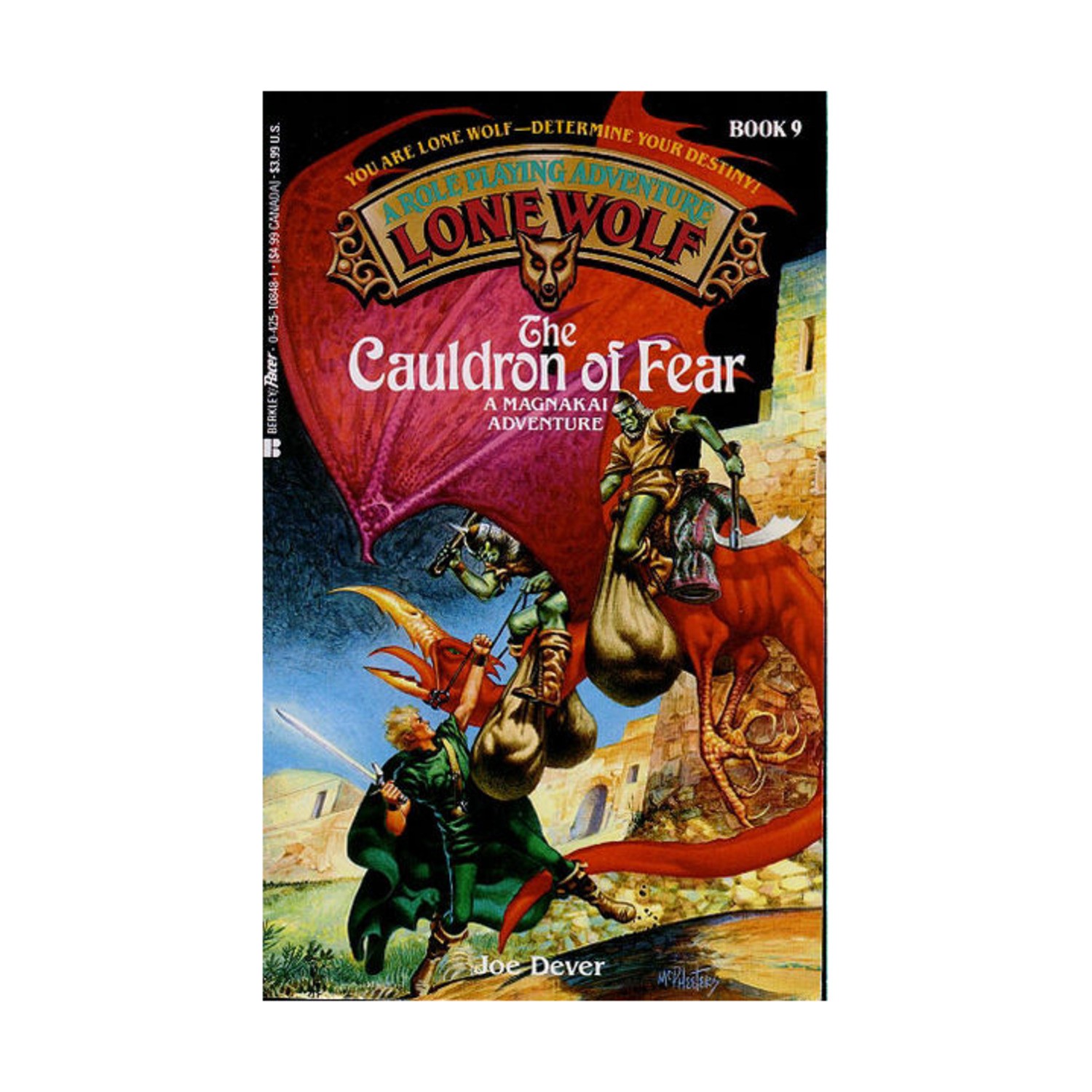 Berkley Lone Wolf CYOA Cauldron of Fear VG+