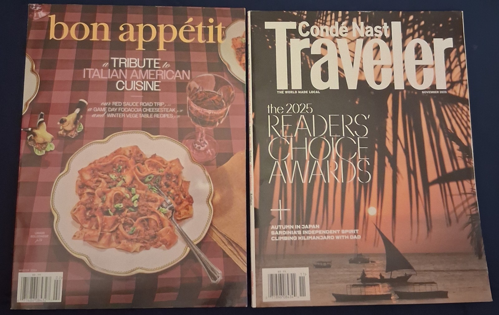 CONDE NAST TRAVELER-NOVEMBER 2025-Bon Appetit Winter 2026 Italia/America Cuisine