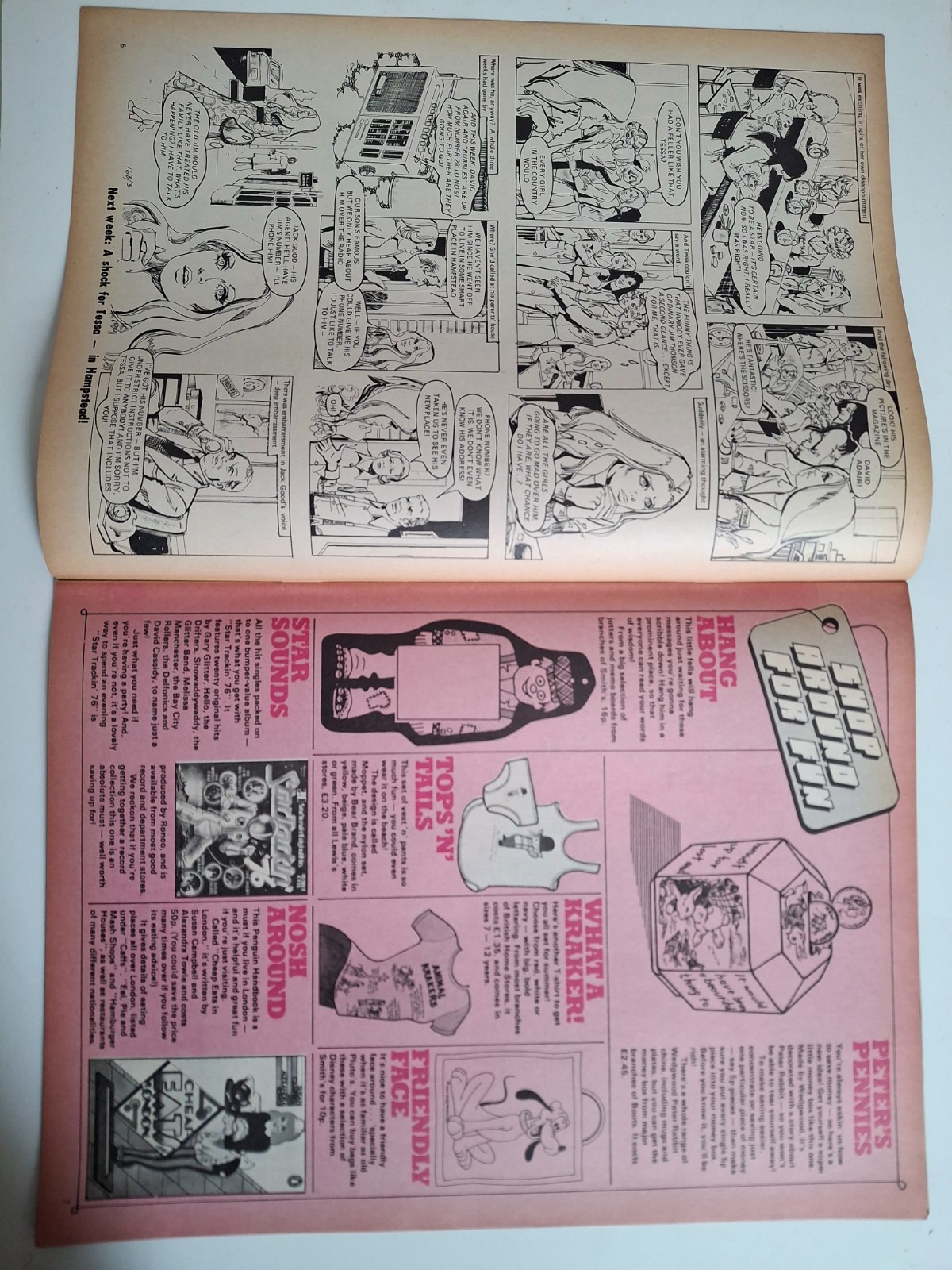 Pink Magazine, issue 163 May 8 1976 Kenny Poster Lovely Condition