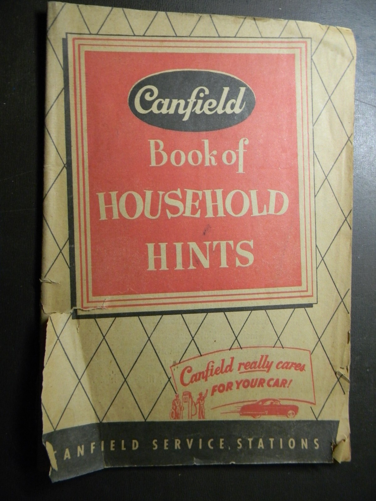 1952 Canfield Oil Co. Book of Household Hints 47 pages Chicago area