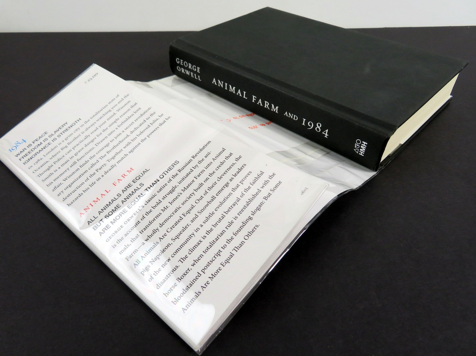 George Orwell 1984 and ANIMAL FARM, Houghton Mifflin Harcourt 2003 HC DJ book