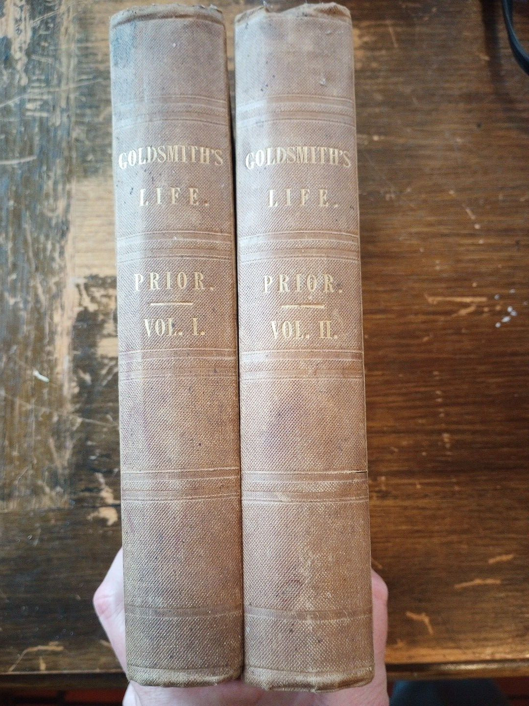The Life of Oliver Goldsmith Volume I and II by James Prior 1837