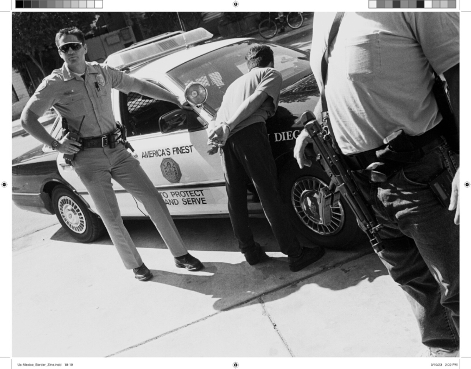 Stephen Shames -US-MEXICAN BORDER Zine – 28 pages – 5.5 x 8.5 inches BLM Zine