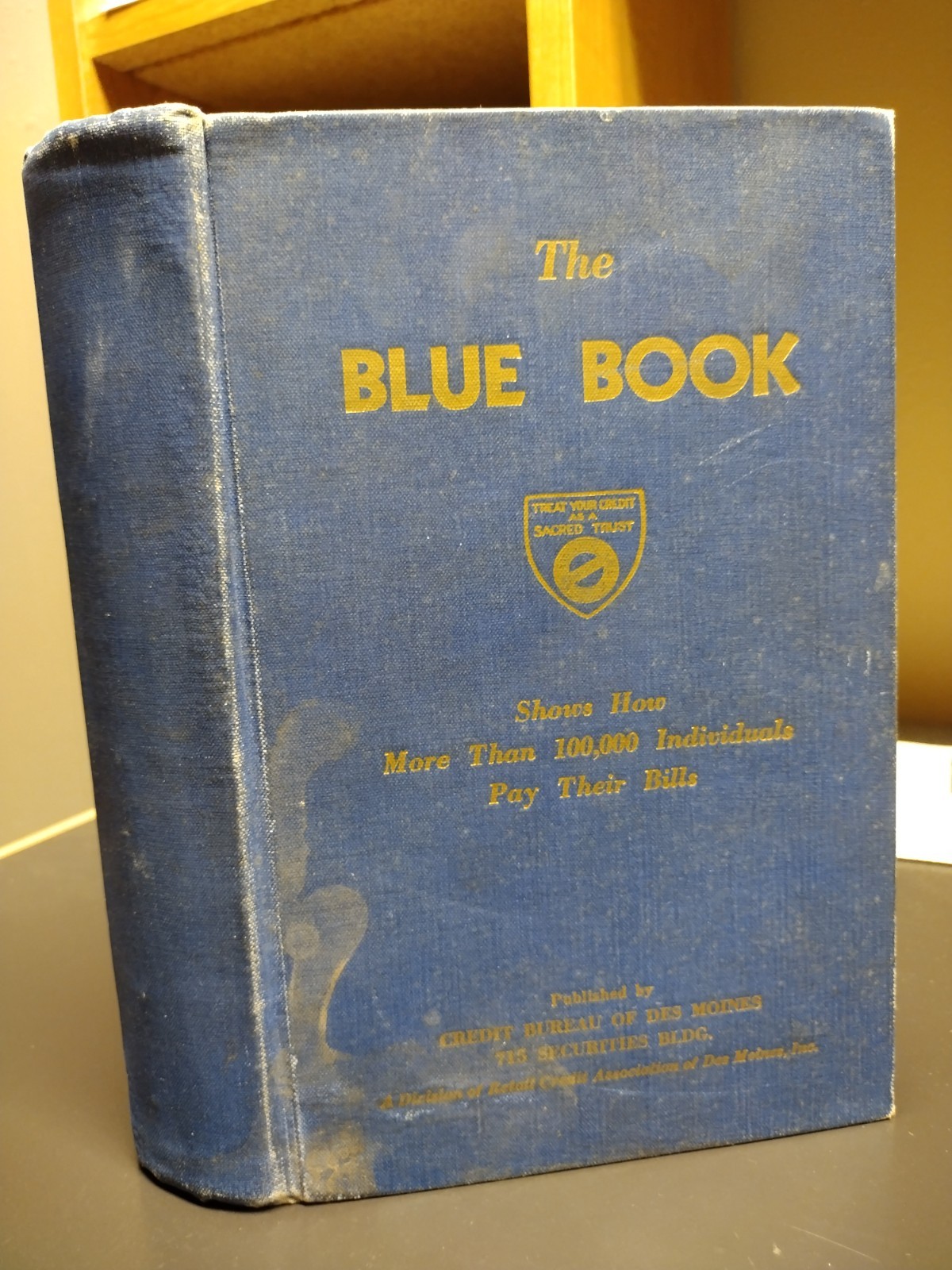 1947-48 Credit Reference Blue Book Des Moines West Des Moines Polk County 838pgs