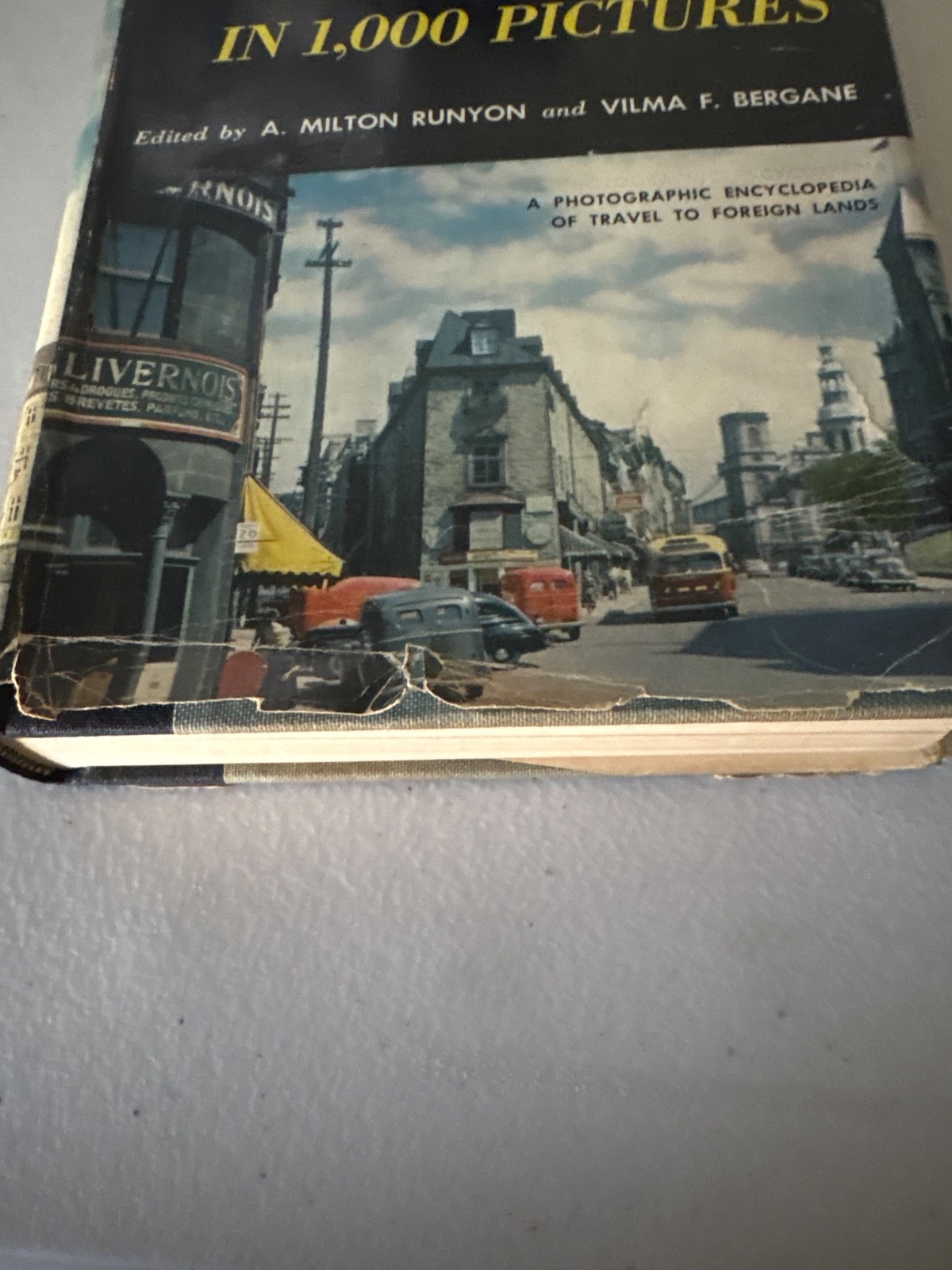 Around The World In 1000 Pictures 1954 Doubleday Hardcover HCDJ 448 Pages