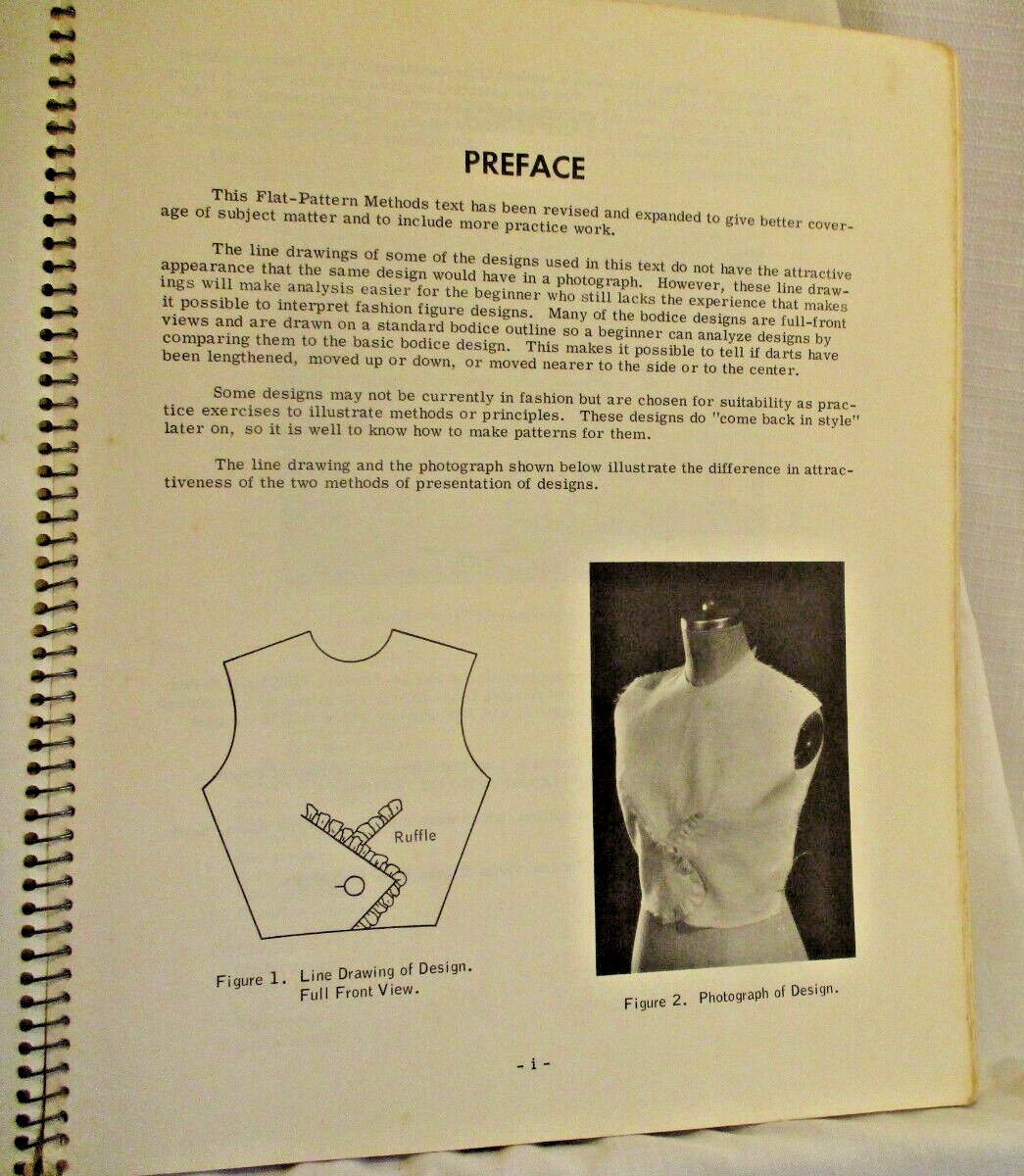 Flat Pattern Methods 2nd Ed. by Norma R. Hollen 1967 Spiral Bound PB (SKU# 4632)