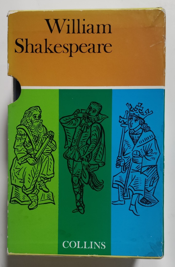 William Shakespeare – Complete Works – 4 Volume Set Collins, 1958 Leather -Boxed