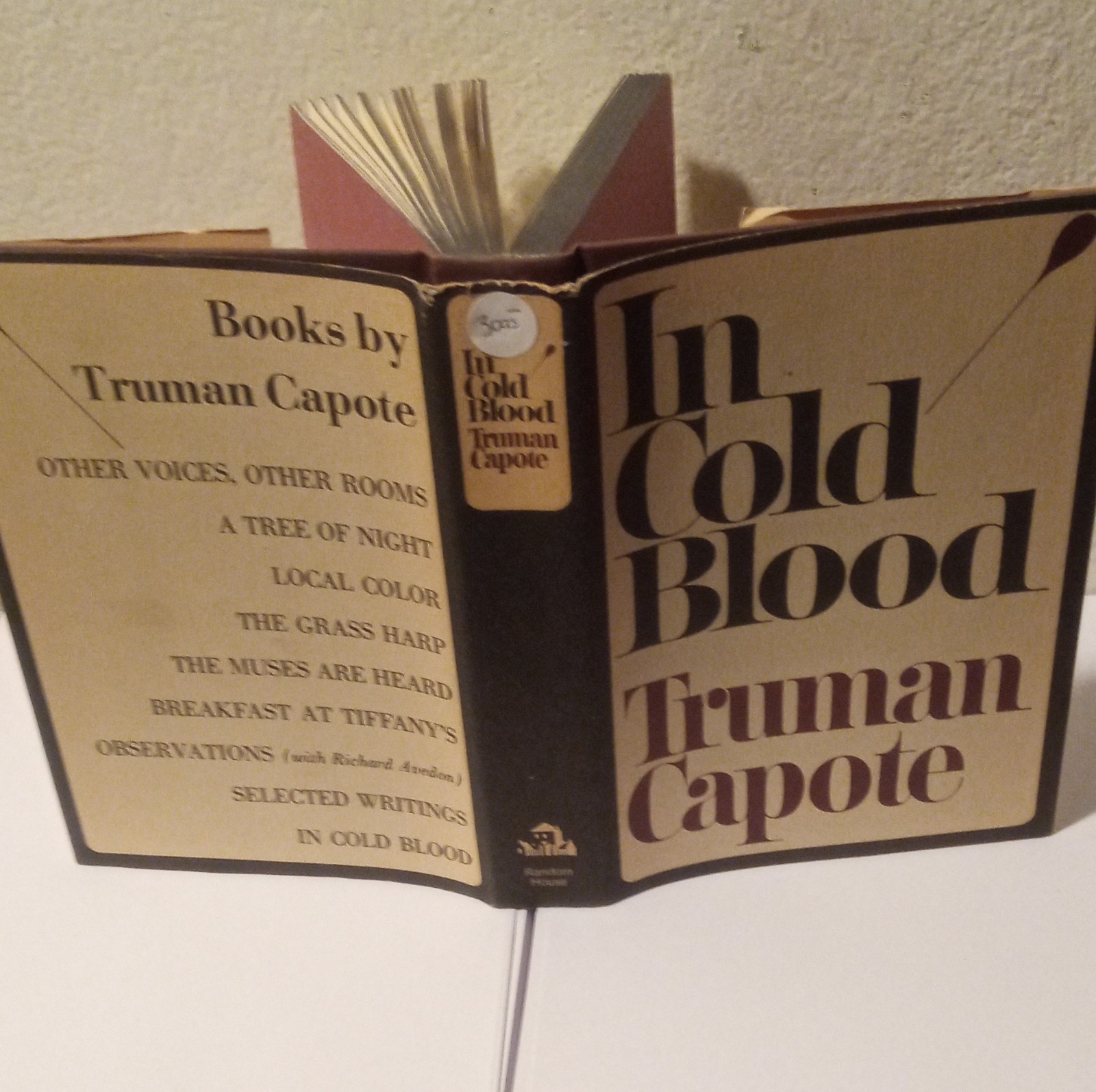 In Cold Blood Truman Capote Hardcover Random House Dust Jacket True Crime