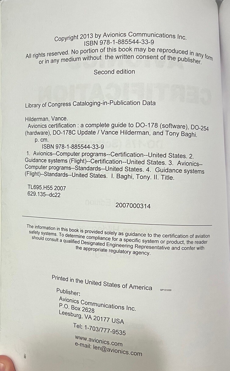 Avionics Certification : A complete Guide to DO-178C (Software), DO-254. 2nd Ed