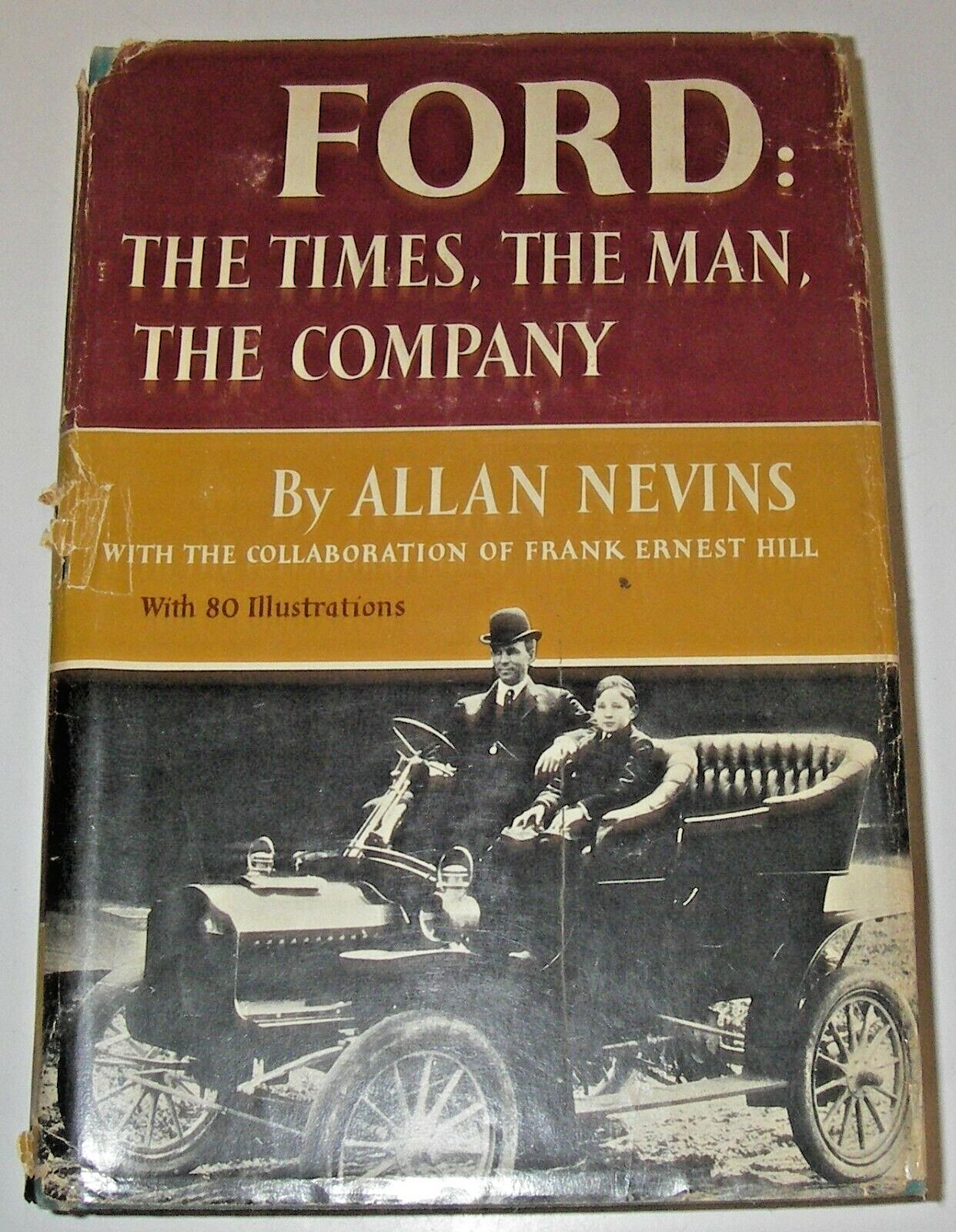 Vintage Henry FORD The Times The Man The Company by Allan Nevins 80 illustration