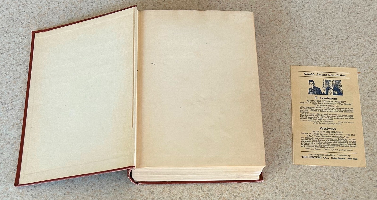 Frances Hodgson BURNETT — T. Tembarom (Literature) — 1913 Hardcover