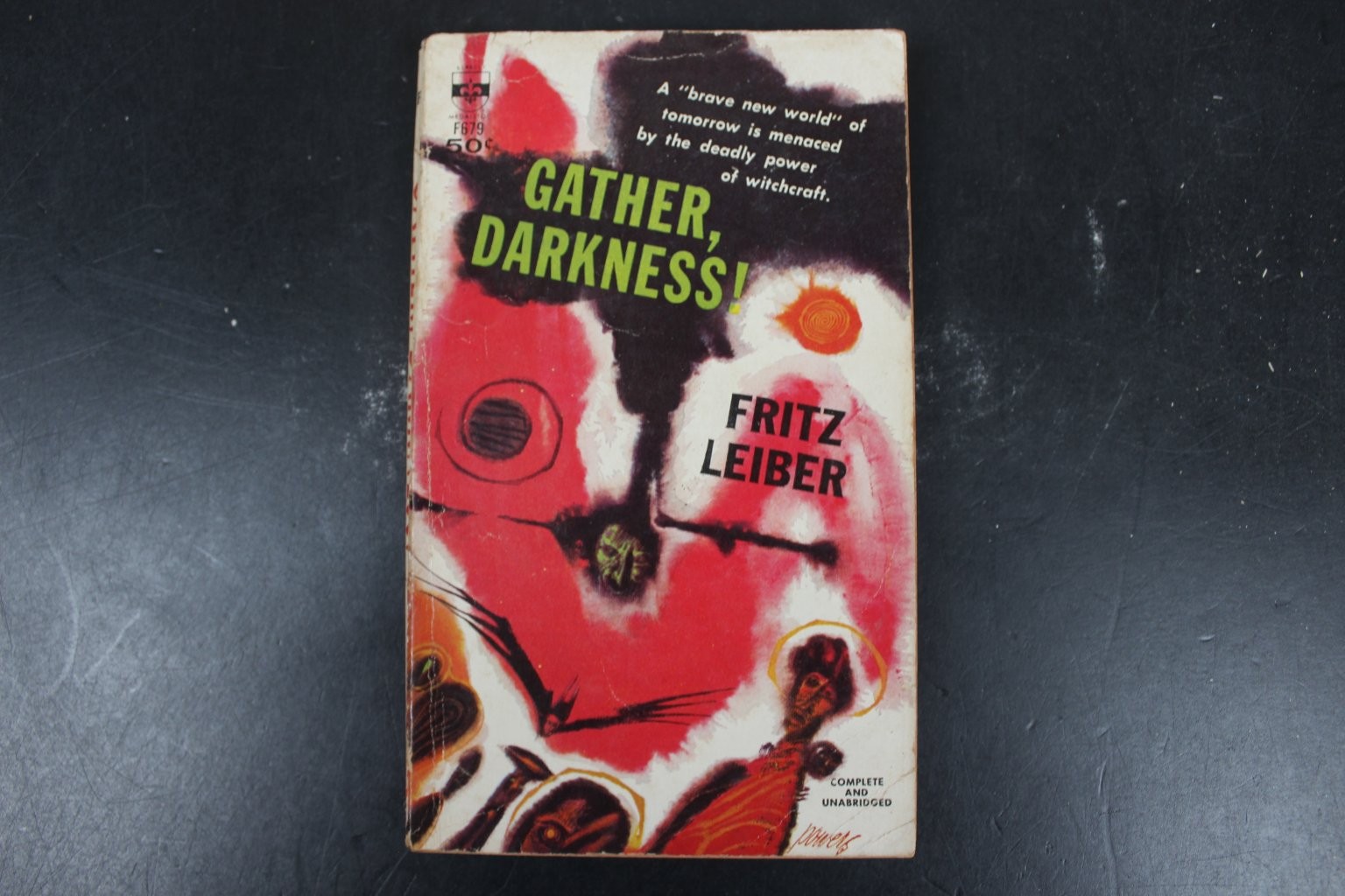 Gather, Darkness! Fritz Leiber 1963 Paperback Sci-Fi Fantasy Berkley Medallion