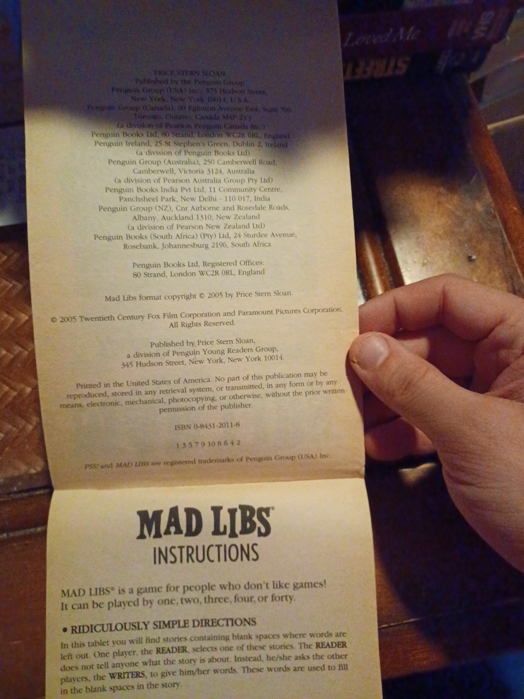 Mad Libs Ser.: Napoleon Dynamite by Leonard Stern and Roger Price (2005, Novelty
