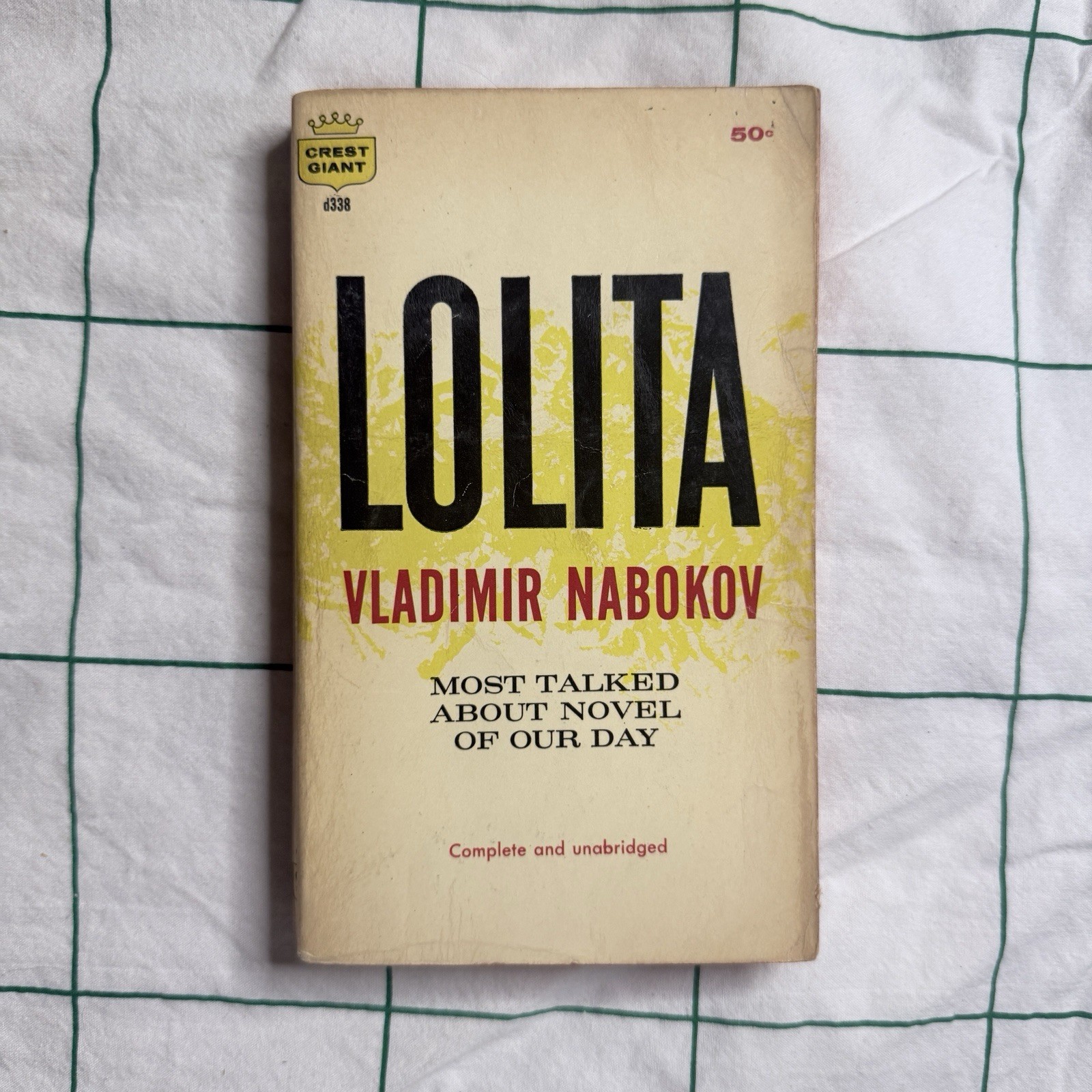 Lolita by Vladimir Nabokov Paperback 1959 Crest Giant