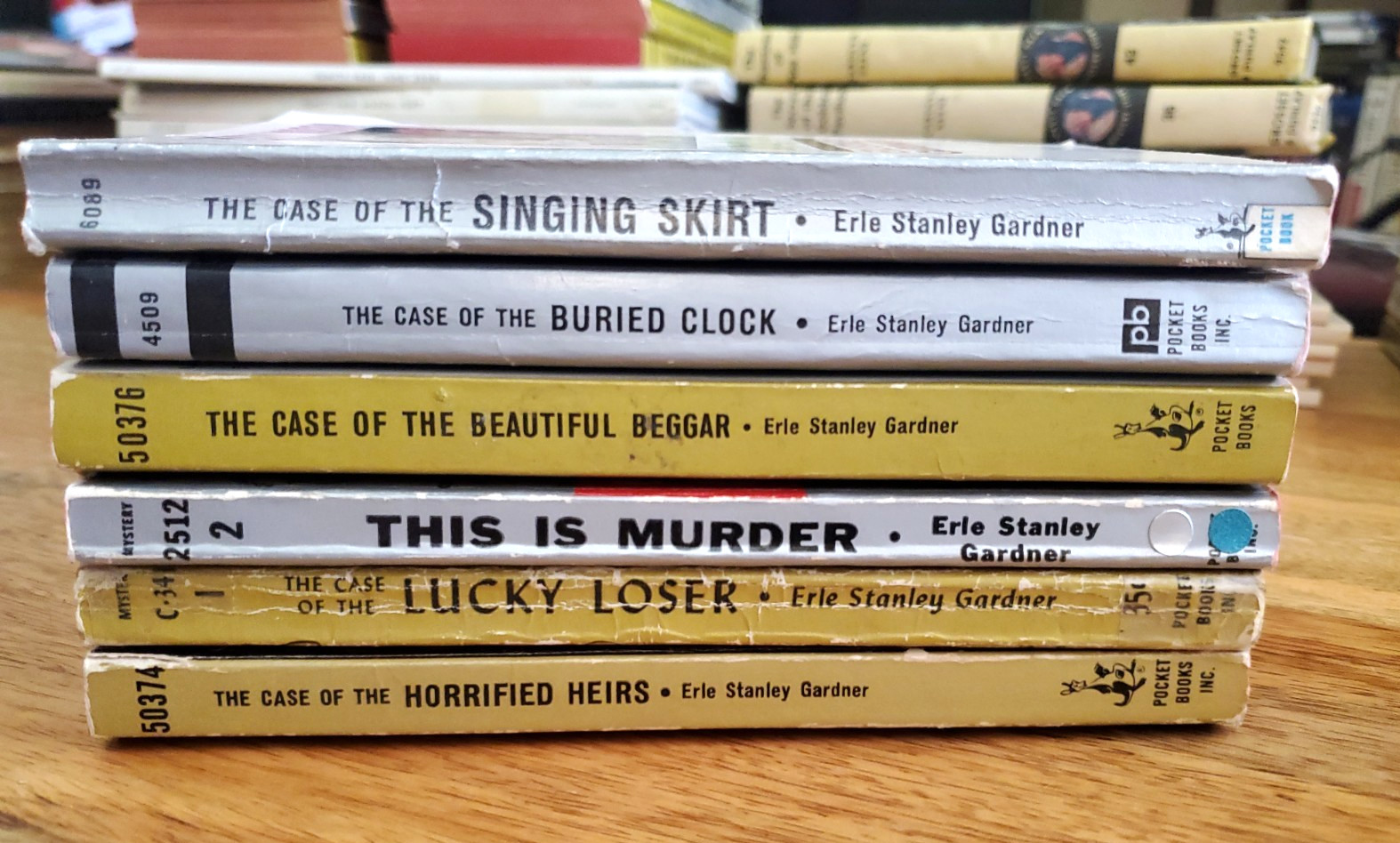 Lot of 6 Perry Mason Mystery pb Books by Erle Stanley Gardner 1960s Pocket
