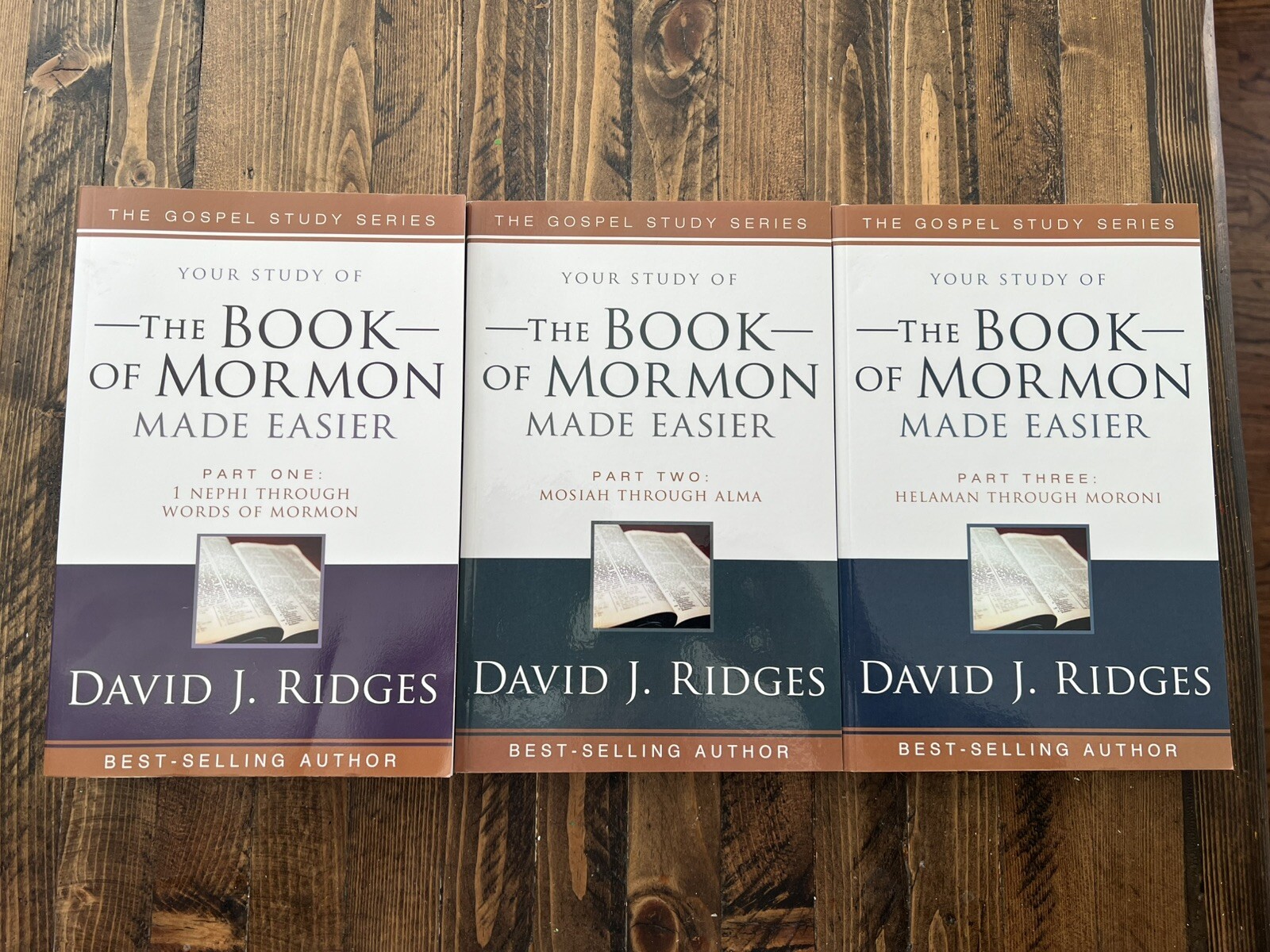 Book of Mormon Made Easier 3 Volume Set Complete David J Ridges Like New