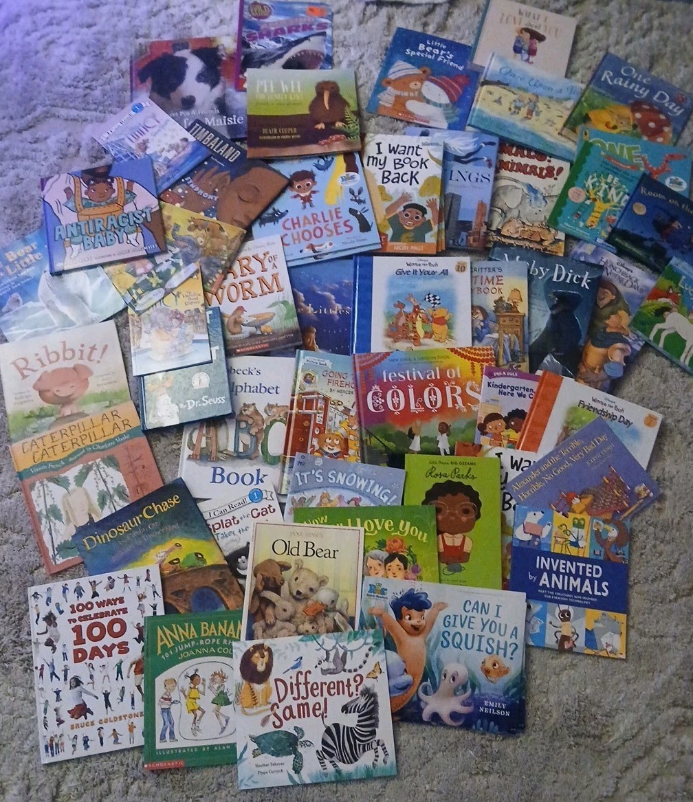 Lot of 10 Childrens Kid Reading Story Time Kids BOOKS RANDOM MIX DayCare Toddler