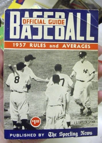 Spink Official Baseball Guide 1957
