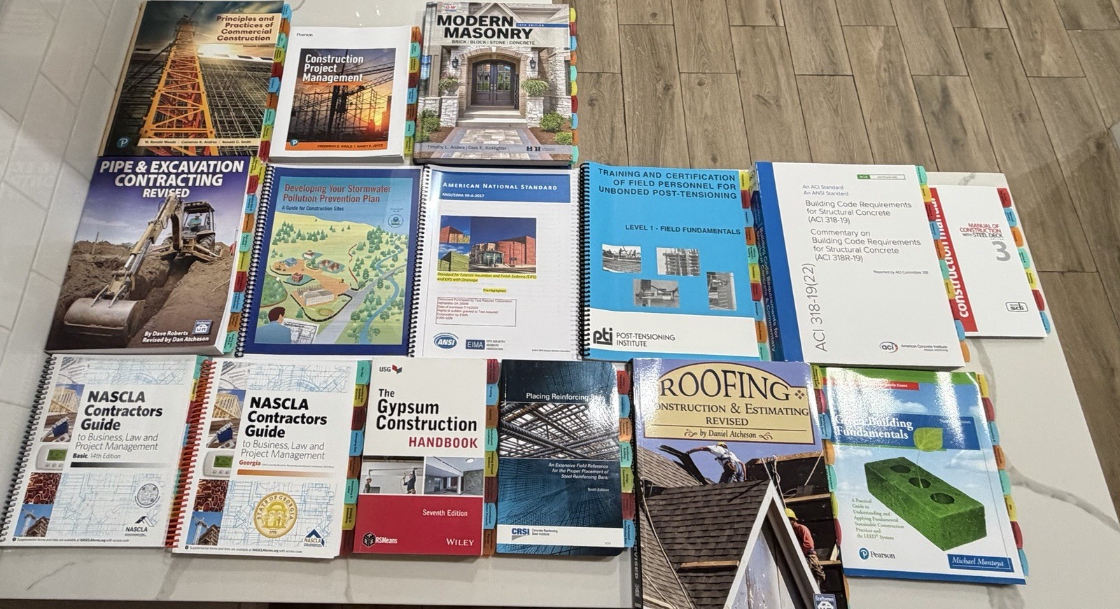 Highlighted and Tabbed Georgia GC Reference Book Set for NASCLA exam