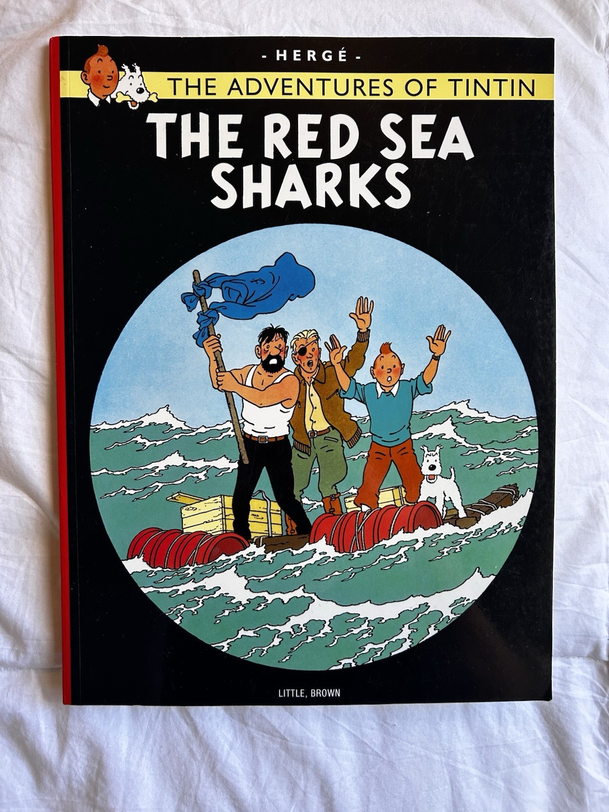 The Adventures of Tin Tin Herge The Red Sea Sharks Paperback Comic Graphic Book