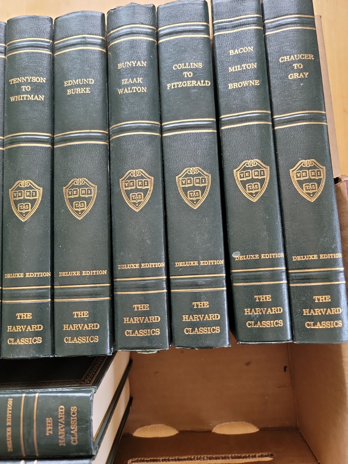 13 Volumes The Harvard Classics Deluxe Registered Edition Set 1968 Green Vintage