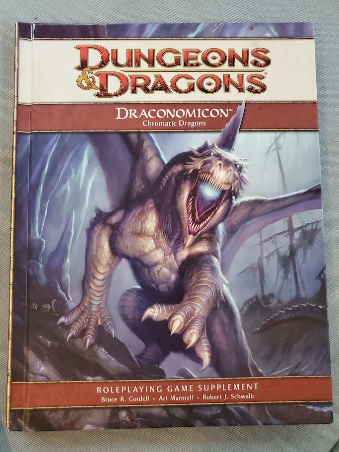 Dungeons& Dragons Draconomicon Chromatic Dragons Game Supplement