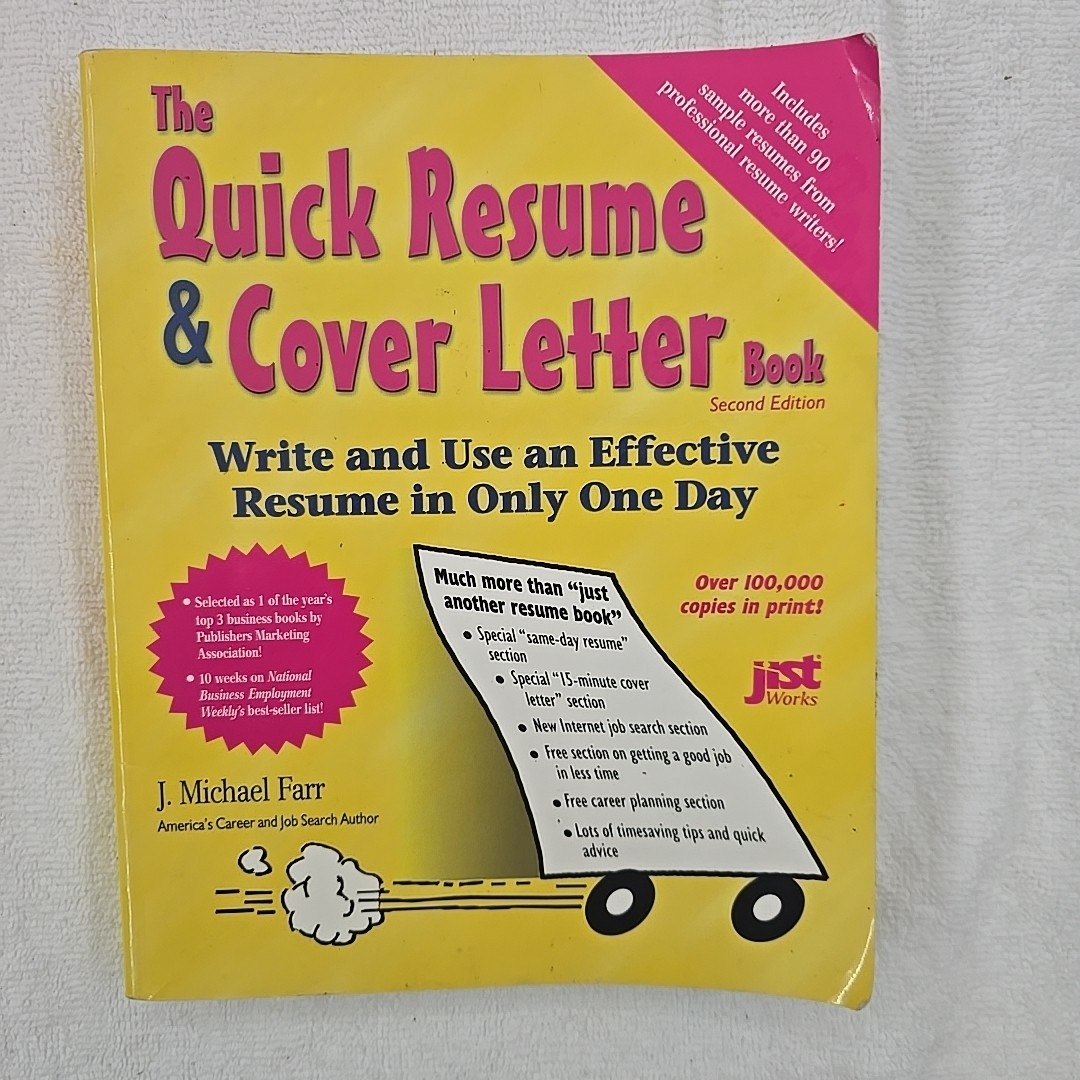 Quick Resume and Cover Letter Book by J. Michael Farr(2000, Trade Paperback)