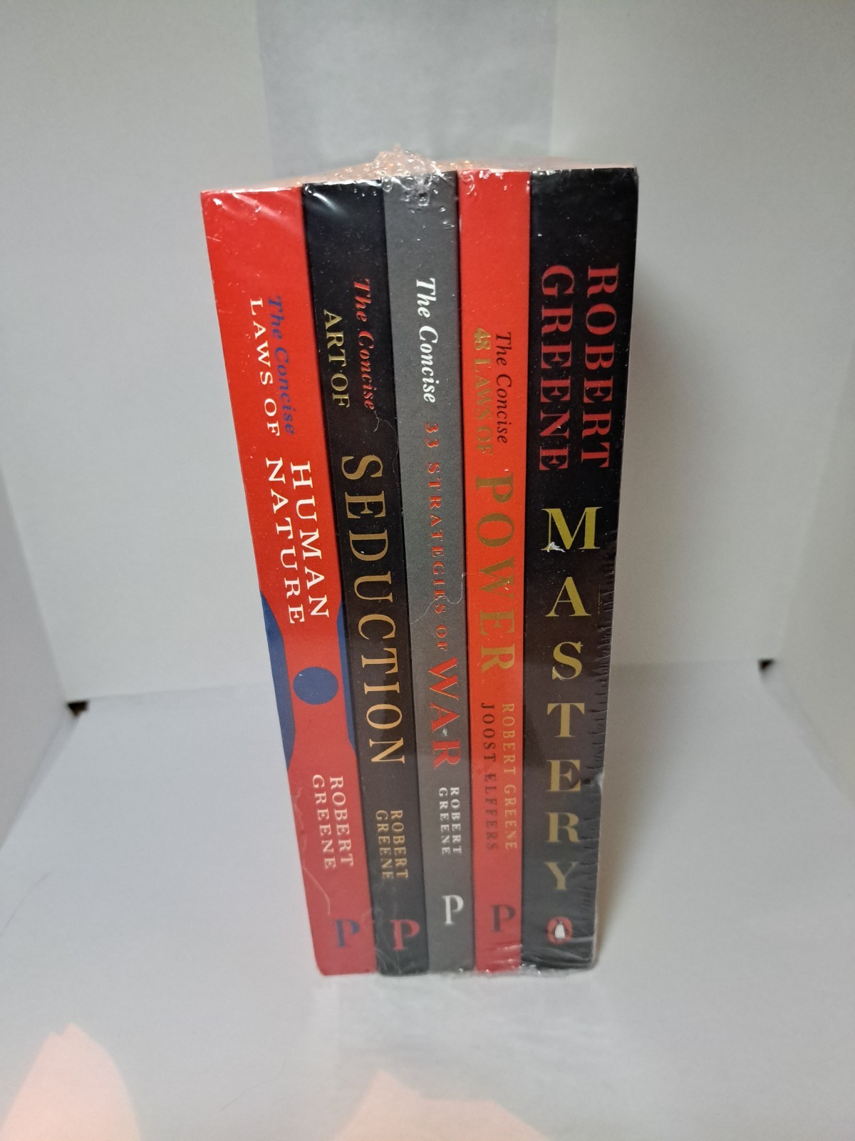 Robert Greene 5 Book Set Laws of Power Seduction Mastery Greene Collection