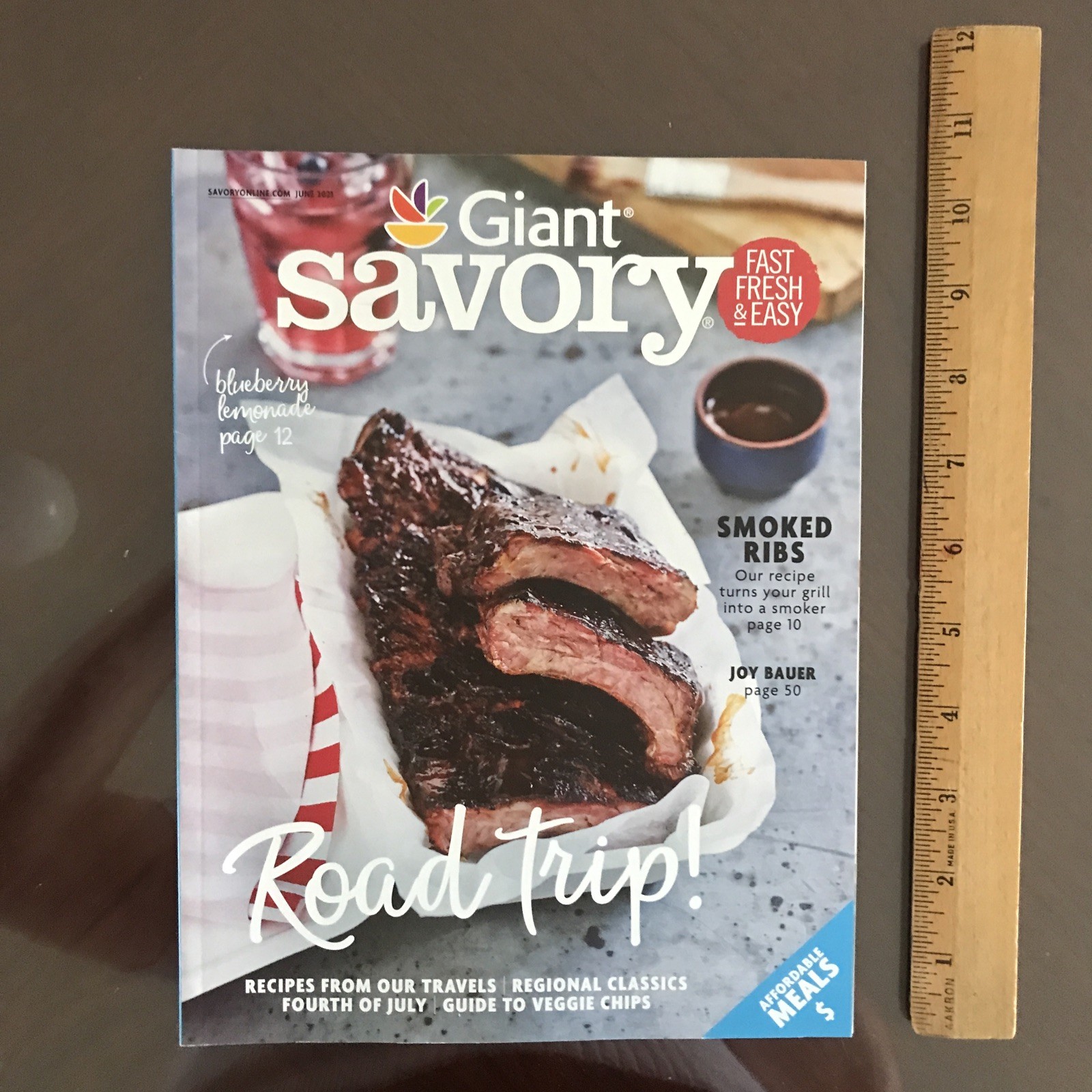 Giant Savory Magazine June 2021 10.5 in X 8 in