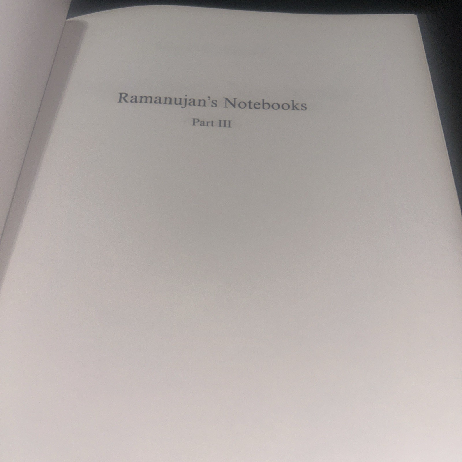 Ramanujan’s Notebooks: Part III by Bruce C Berndt: