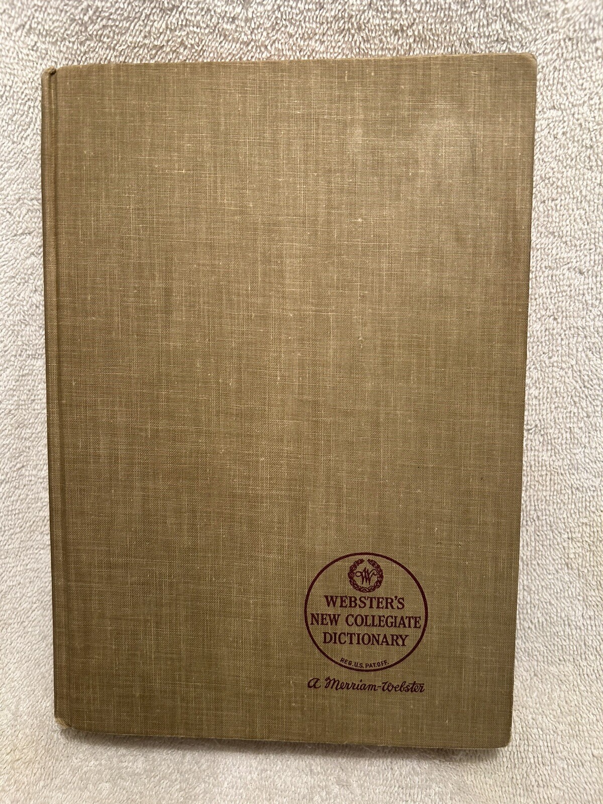 Vtg. Book Webster’s New Collegiate Dictionary 1959 Merriam-Webster 1,174 Pages