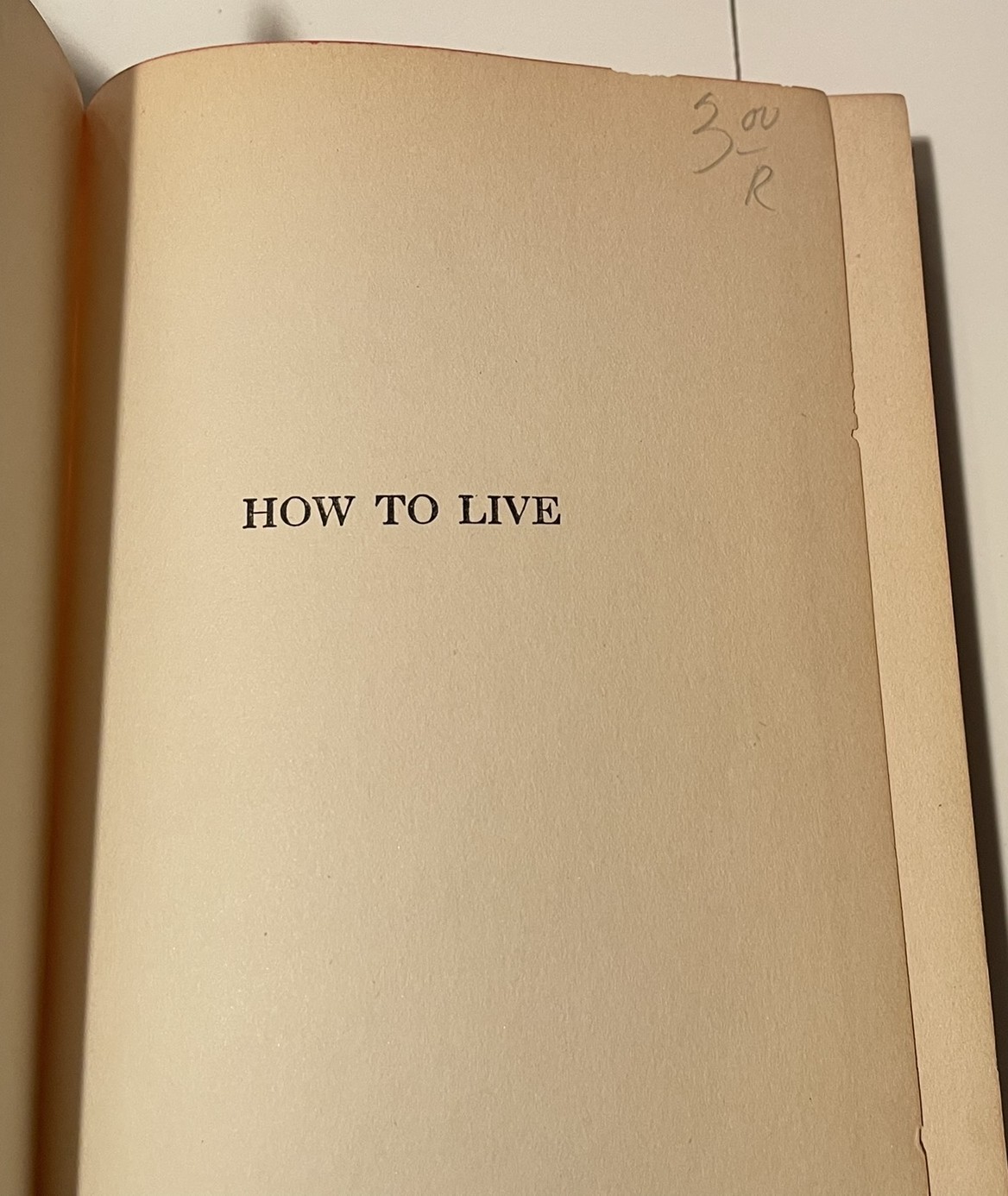 How To LIve. Irving Fisher, Eugene Fisk. 1932. 19th Edition. Hardcover.