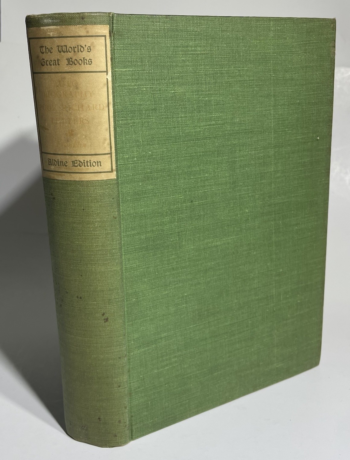 The World Great Books Aldine Edition Autobiography Poor Richard Letters 1900