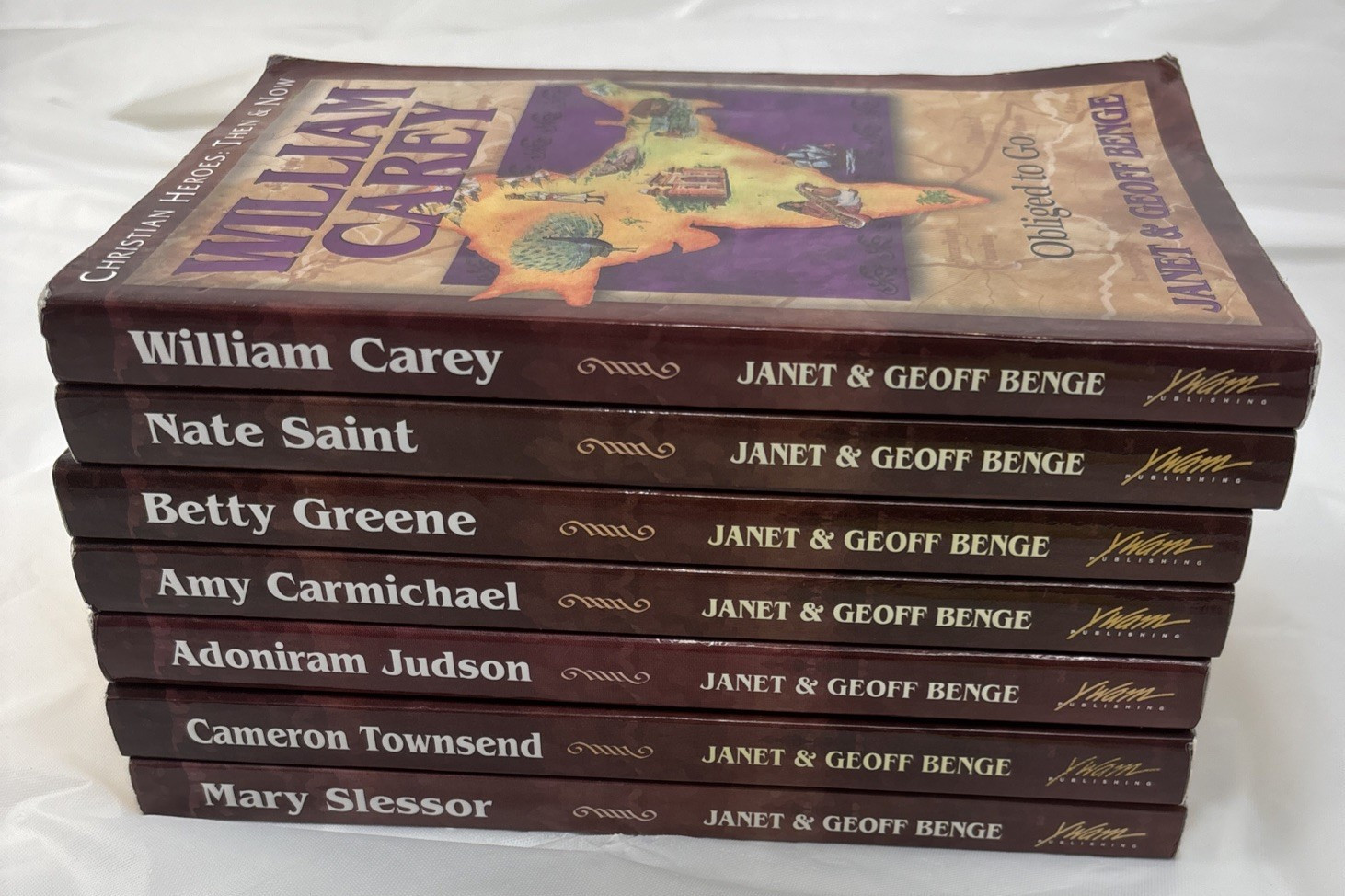 Christian Heroes: Then & Now, Lot of 7, by Janet & Geoff Benge