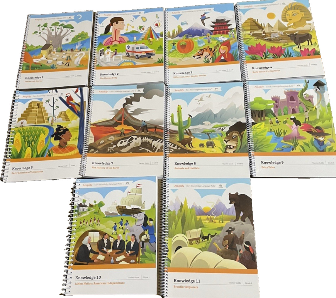 Amplify Core Knowledge Language Arts Grade 1 NEW Teacher Manual Set of 10 Books