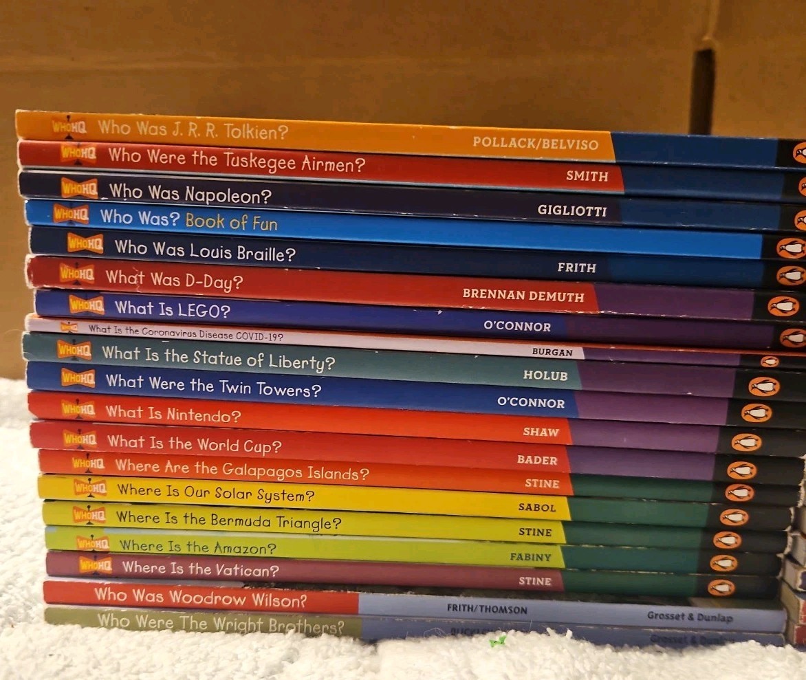 Lot of 38 Who HQ books – Who Was, Who Is, What Was, Where Is..
