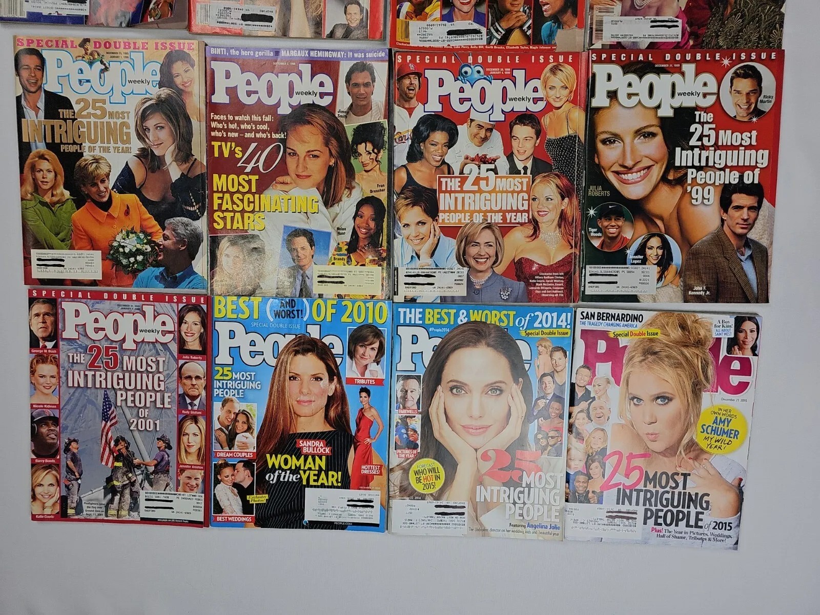 16 People Magazines 1980-2014 Intriquing People Facinating Stars Best/Worst